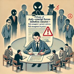 反社排除条項の落とし穴―契約書で企業を守るリスク管理術