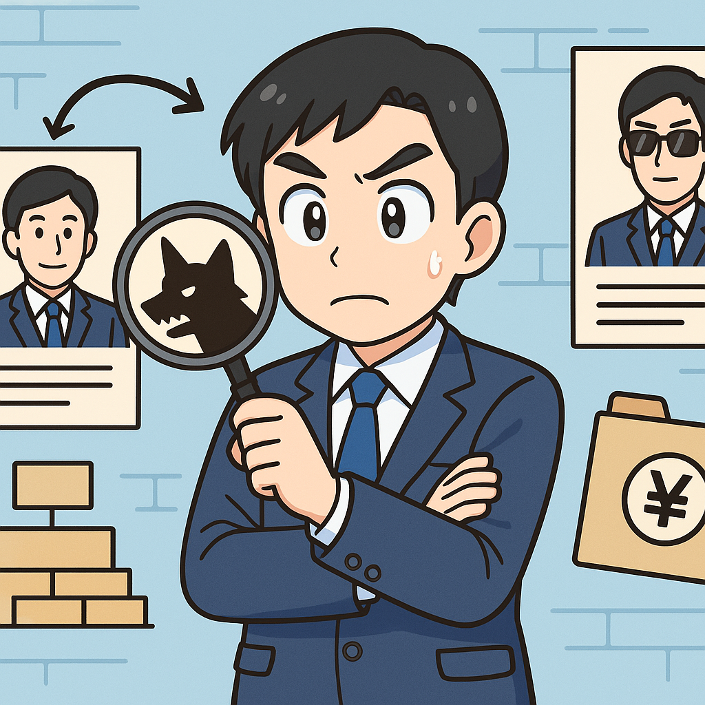 反社チェック逃れの手口を知る──名義貸し・多層化・清算逃れの実態と対策